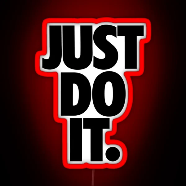 Just Do It Led Basketball Led And Motivation Design RGB Neon Sign