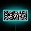 Mystical fortune told with eerie glow in vintage neon letters