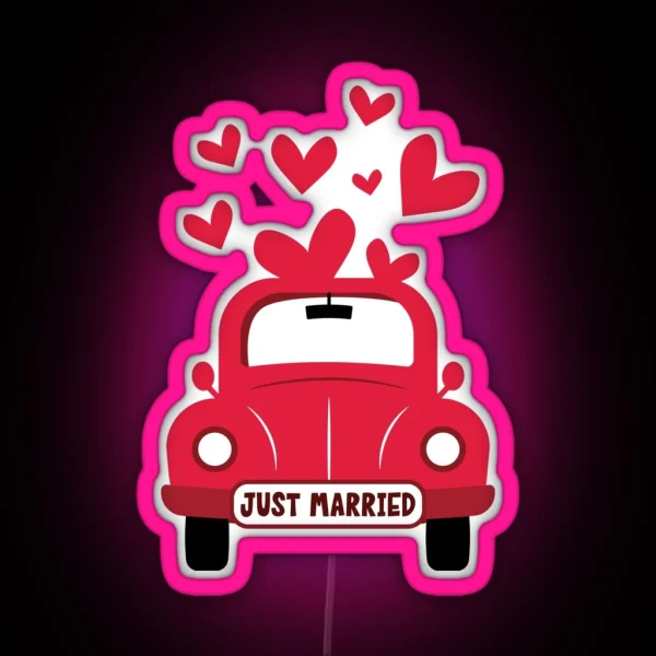 Just Married RGB Neon Sign