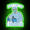 Humorous Neon Sign for Home Decor with Medical Theme Jokes