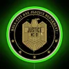 RGB Neon Sign with Distinctive US Justice Department Emblem Design