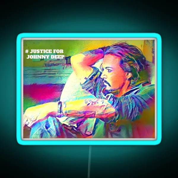 Justice For Johnny Depp RGB Neon Sign