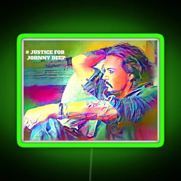 Justice For Johnny Depp RGB Neon Sign