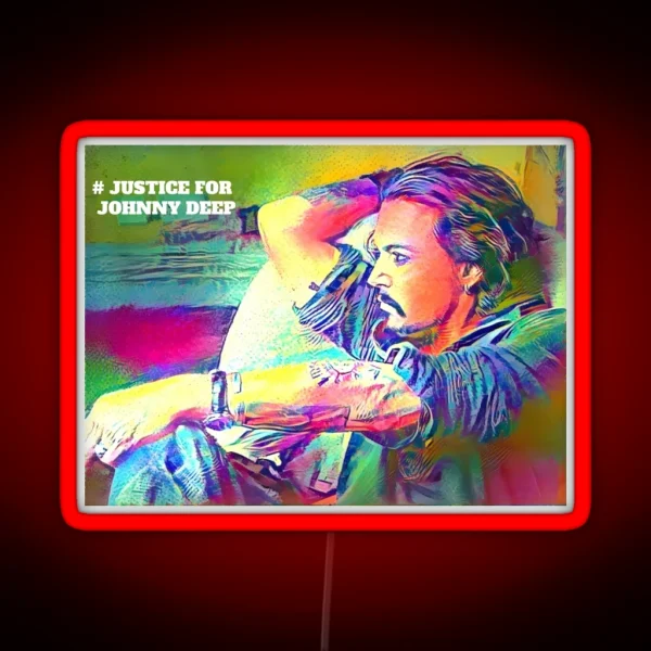 Justice For Johnny Depp RGB Neon Sign