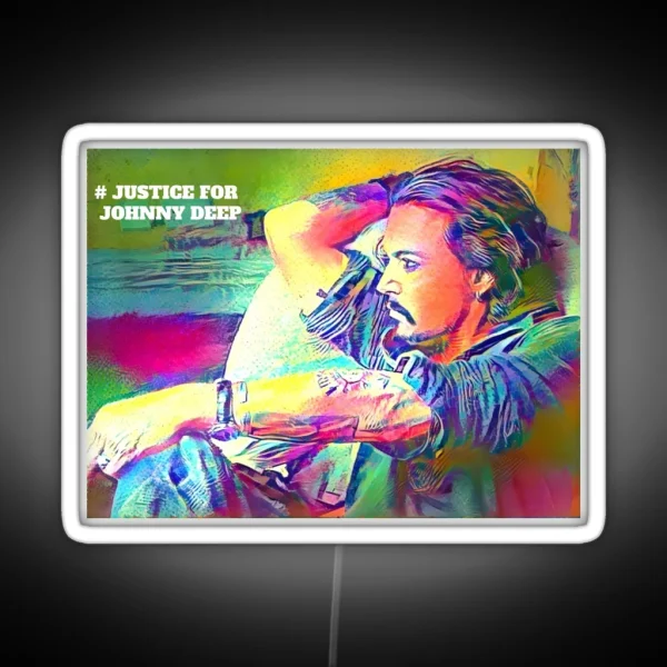 Justice For Johnny Depp RGB Neon Sign
