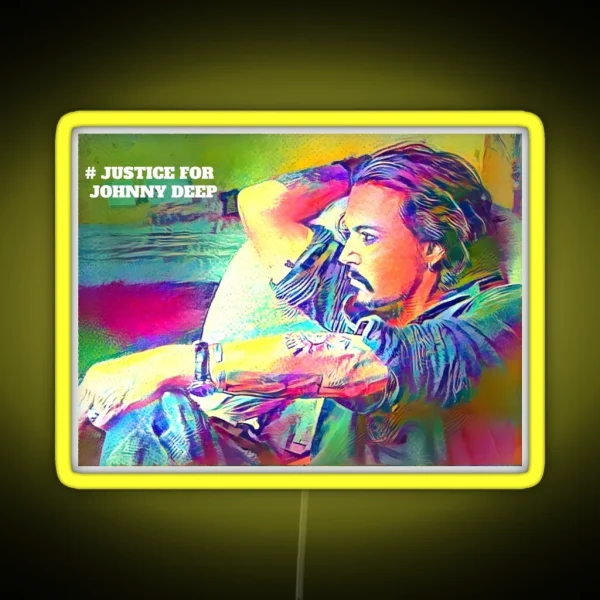 Justice For Johnny Depp RGB Neon Sign
