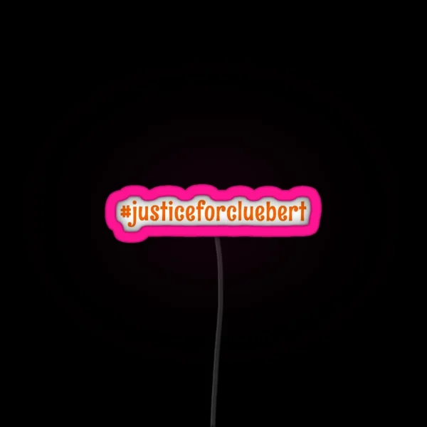 Justiceforcluebert Solve It Squad RGB Neon Sign