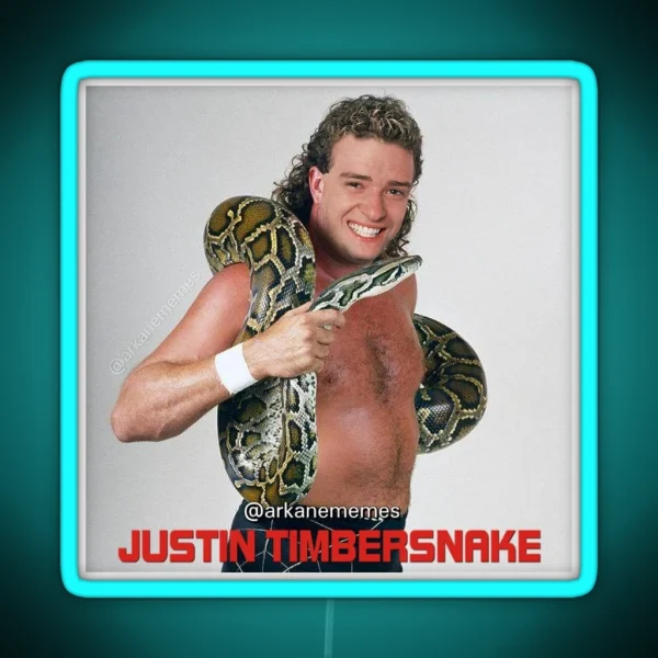 Justin Timbersnake RGB Neon Sign