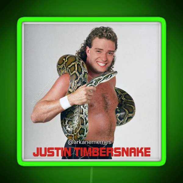 Justin Timbersnake RGB Neon Sign