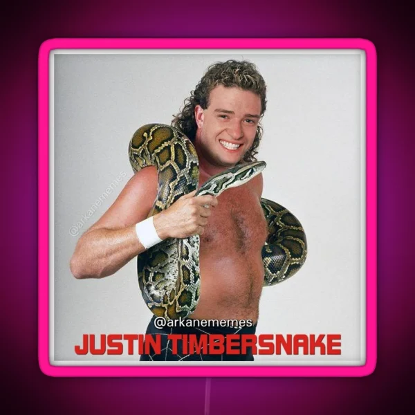 Justin Timbersnake RGB Neon Sign