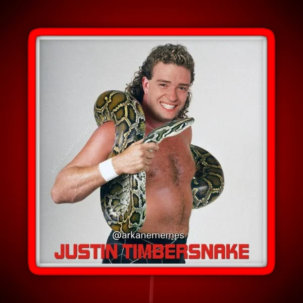 Justin Timbersnake RGB Neon Sign