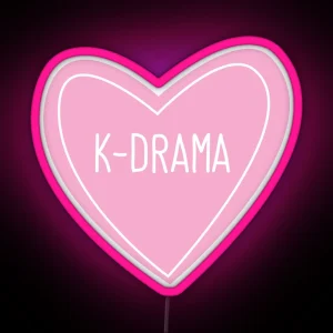 K Drama Heart RGB Neon Sign