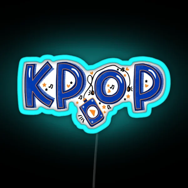 K Pop Music Concept RGB Neon Sign