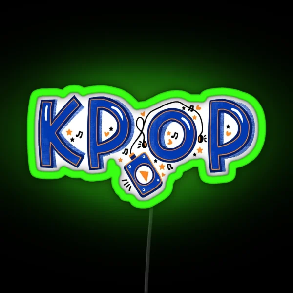 K Pop Music Concept RGB Neon Sign
