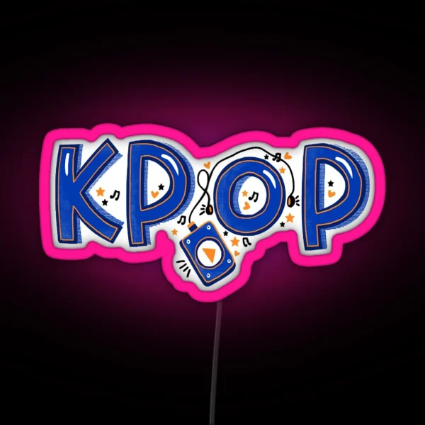 K Pop Music Concept RGB Neon Sign