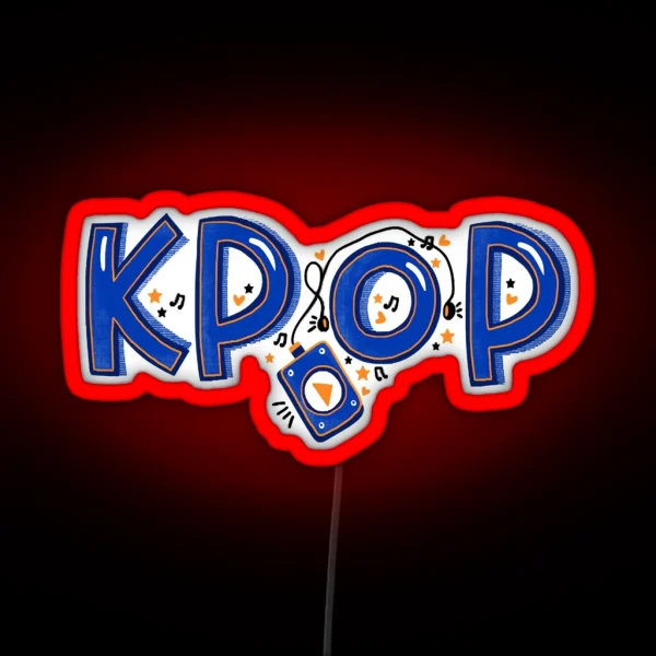 K Pop Music Concept RGB Neon Sign