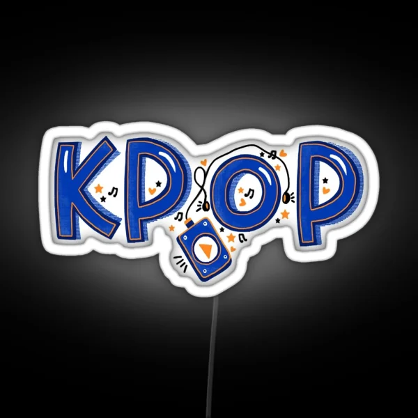 K Pop Music Concept RGB Neon Sign