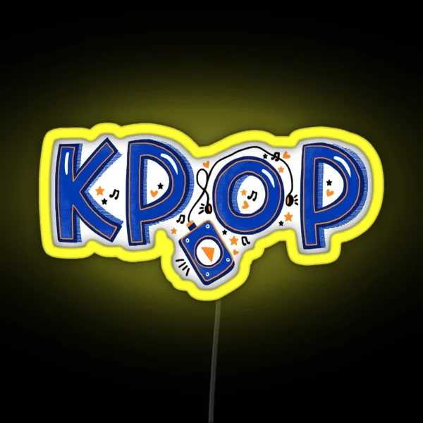 K Pop Music Concept RGB Neon Sign