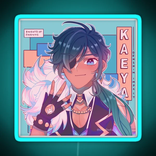 Kaeya RGB Neon Sign