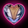 RGB Neon Sign Featuring Kaeya's Tiddies from Genshin Impact Video Game
