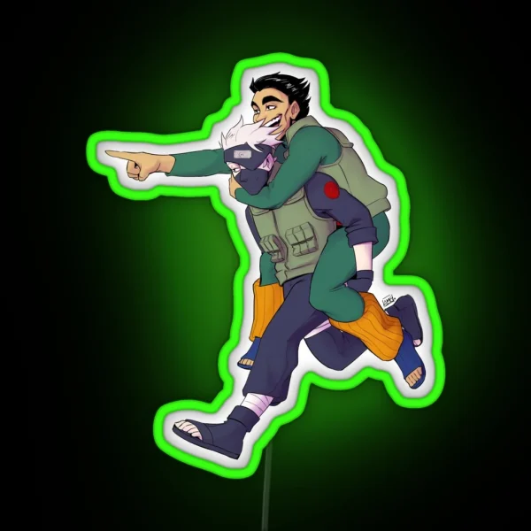 Kakashi And Gai RGB Neon Sign