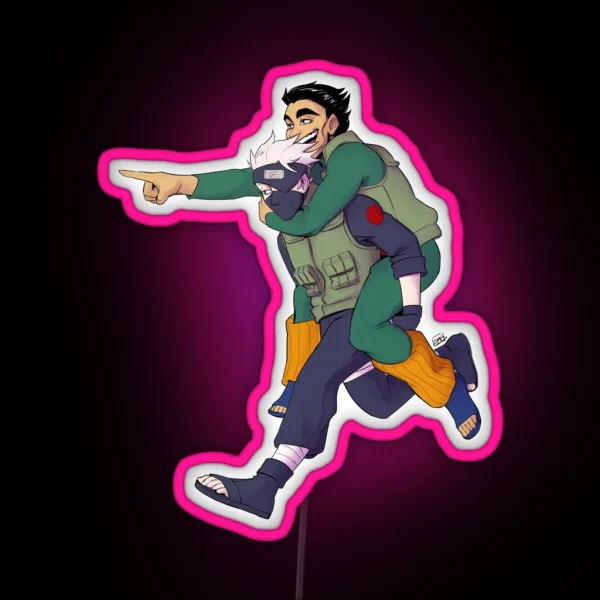 Kakashi And Gai RGB Neon Sign
