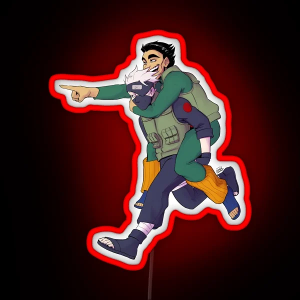 Kakashi And Gai RGB Neon Sign