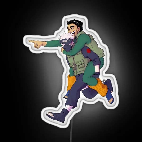 Kakashi And Gai RGB Neon Sign