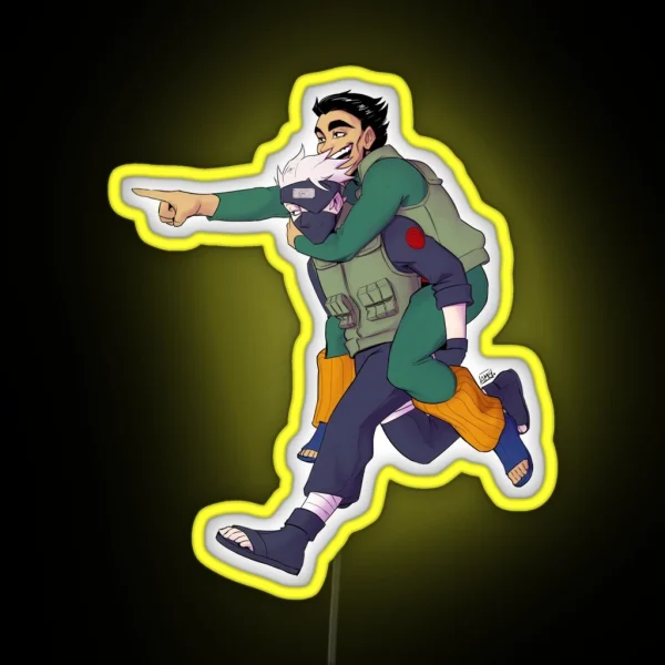 Kakashi And Gai RGB Neon Sign
