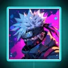 Neon RGB illuminated Kakashi led decal for Naruto fans bedroom walls