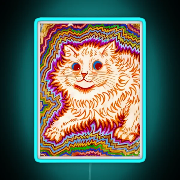 Kaleidoscope Cats III RGB Neon Sign