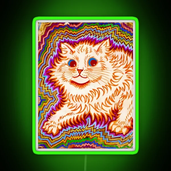Kaleidoscope Cats III RGB Neon Sign