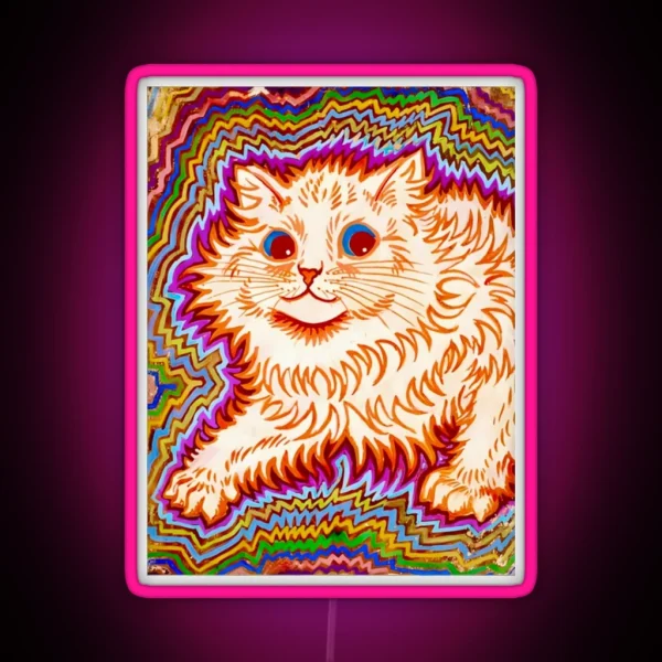 Kaleidoscope Cats III RGB Neon Sign