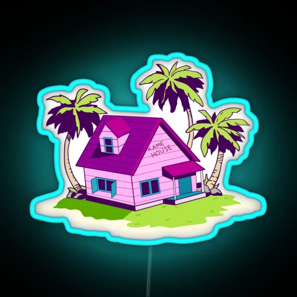 Kame House Island Dragon Ball RGB Neon Sign