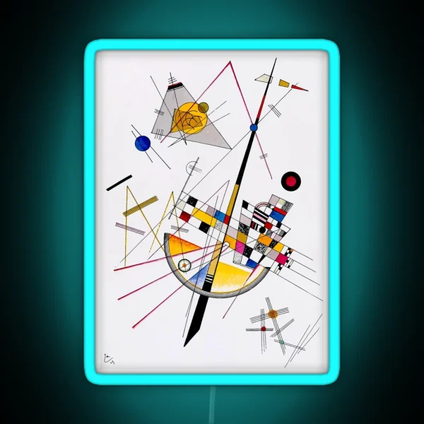 Kandinsky Delicate Tension RGB Neon Sign