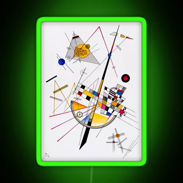 Kandinsky Delicate Tension RGB Neon Sign