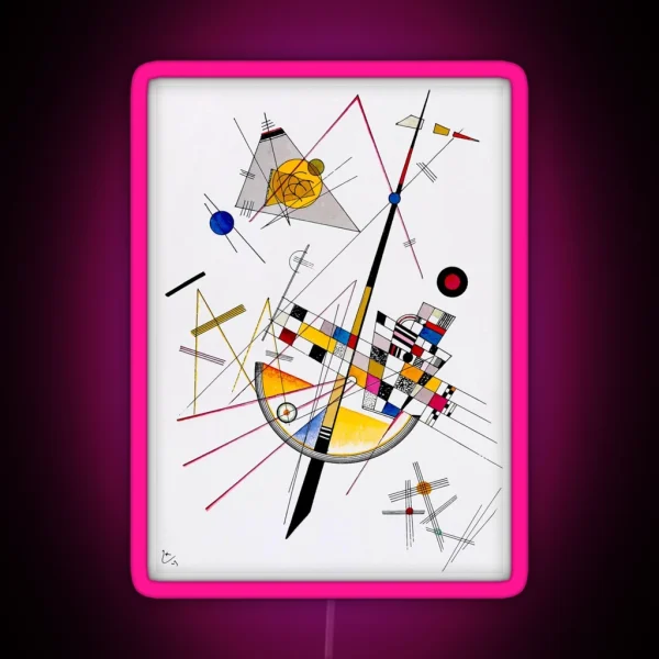 Kandinsky Delicate Tension RGB Neon Sign