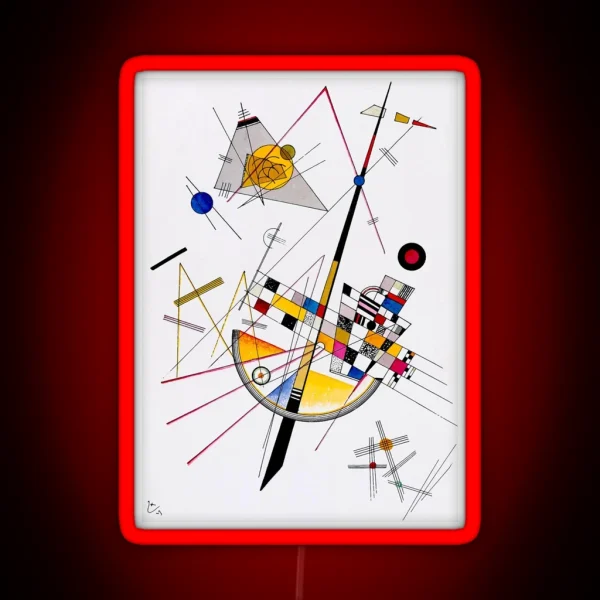 Kandinsky Delicate Tension RGB Neon Sign