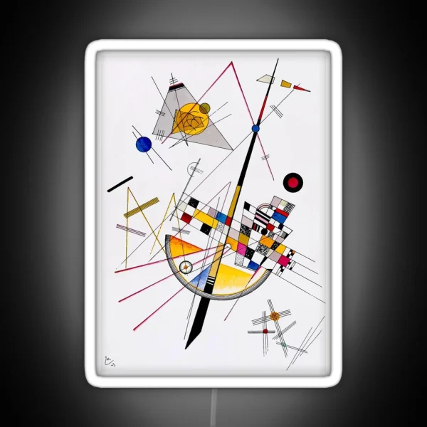 Kandinsky Delicate Tension RGB Neon Sign