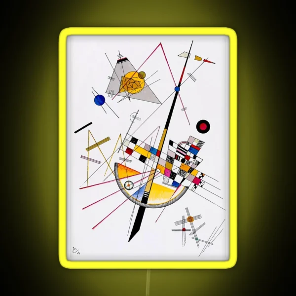 Kandinsky Delicate Tension RGB Neon Sign