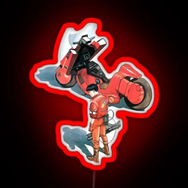 Kaneda And His Bike RGB Neon Sign