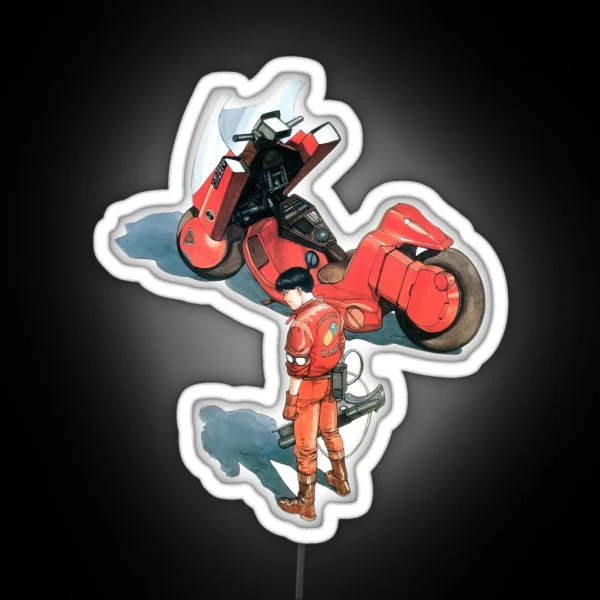 Kaneda And His Bike RGB Neon Sign