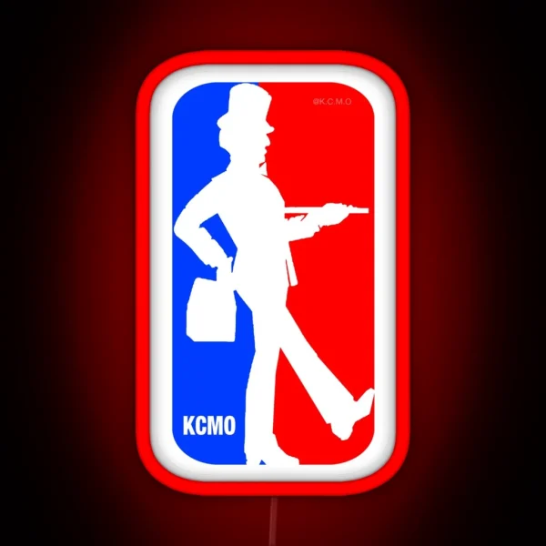 KANSAS CITY BBQ BASKETBALL FUNNY RGB Neon Sign