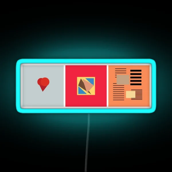 Kanye Abstract Album Art RGB Neon Sign