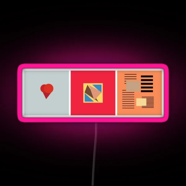 Kanye Abstract Album Art RGB Neon Sign