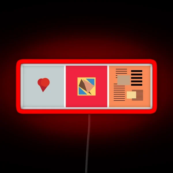 Kanye Abstract Album Art RGB Neon Sign