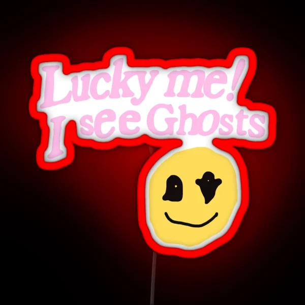 Kanye West Lucky Me I See Ghosts RGB Neon Sign