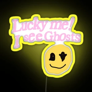 Kanye West Lucky Me I See Ghosts RGB Neon Sign