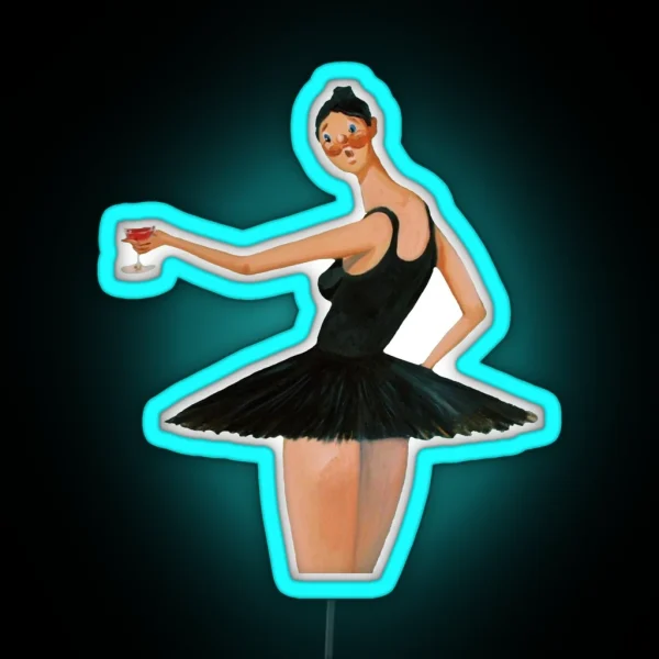 Kanye West My Beautiful Dark Twisted Fantasy Ballerina Graphic RGB Neon Sign