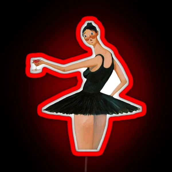 Kanye West My Beautiful Dark Twisted Fantasy Ballerina Graphic RGB Neon Sign